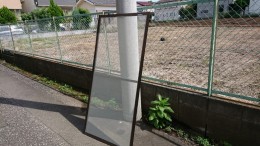 張り替えた網戸