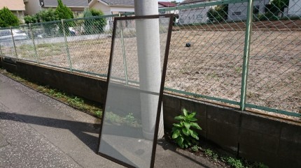 張り替えた網戸